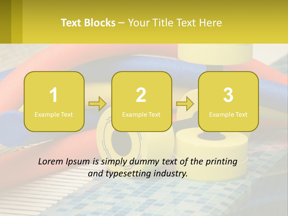 Float Color Equipment PowerPoint Template