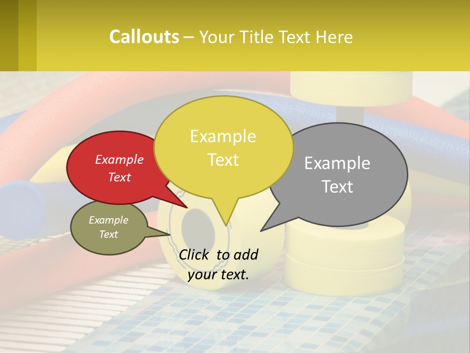 Float Color Equipment PowerPoint Template