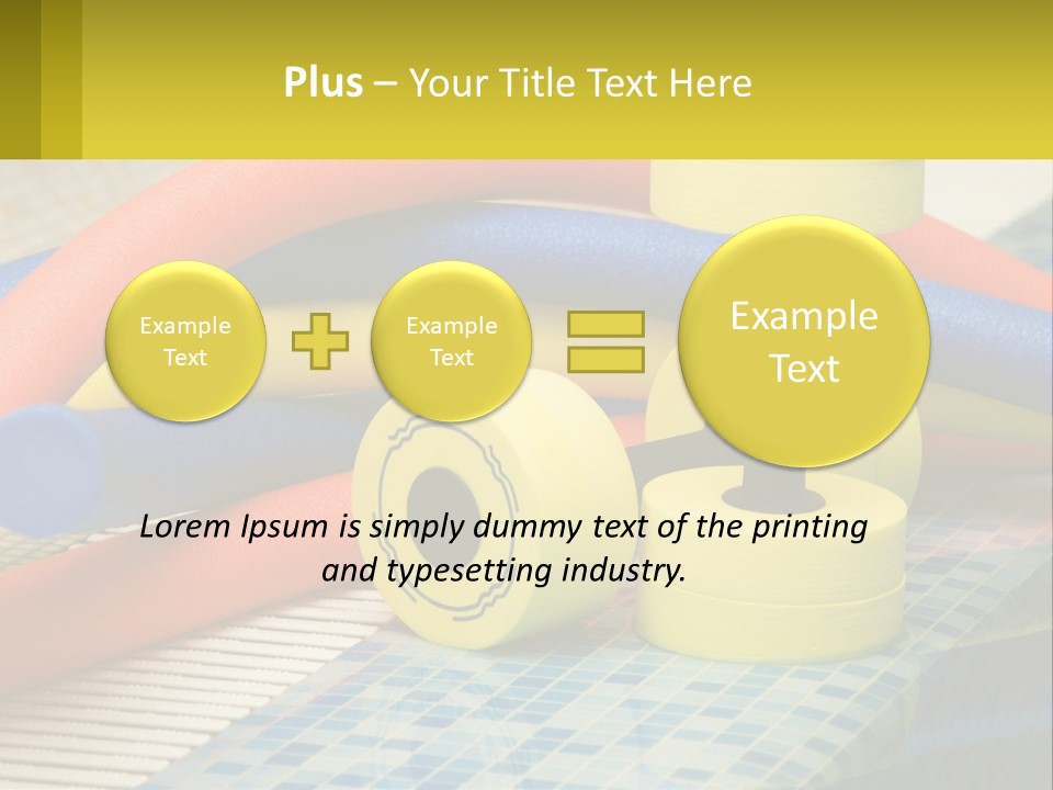 Float Color Equipment PowerPoint Template