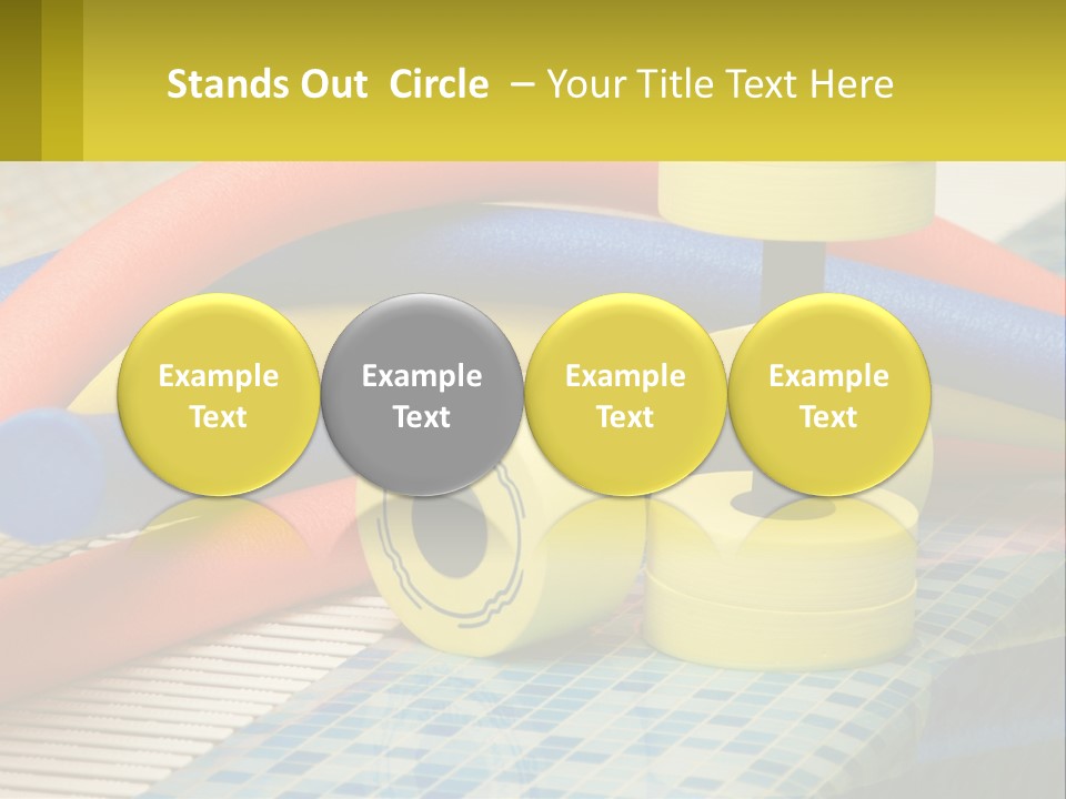 Float Color Equipment PowerPoint Template