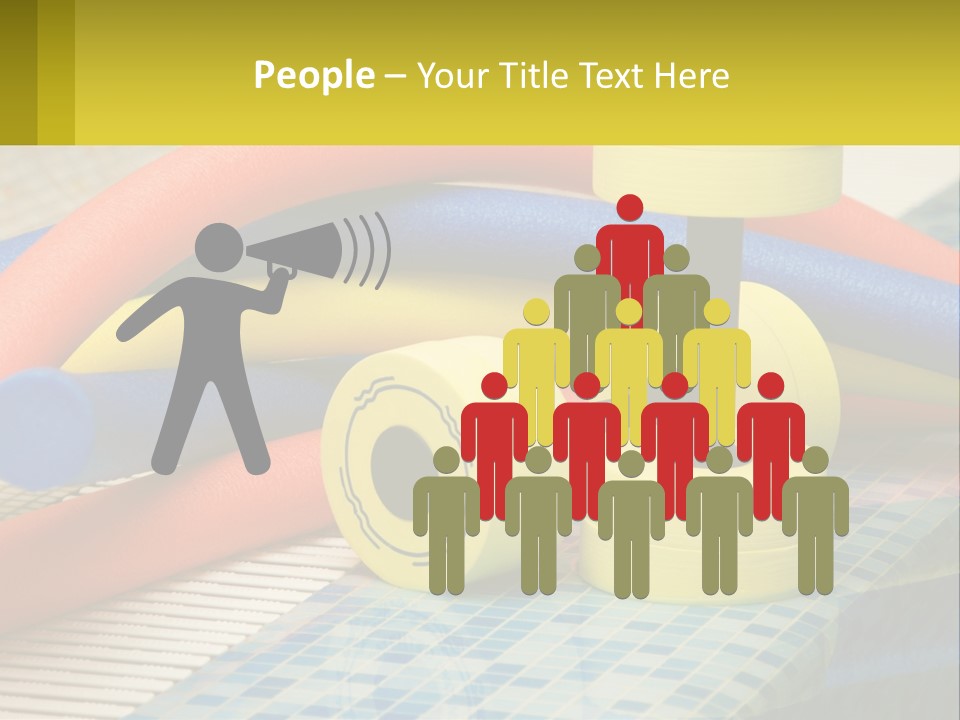 Float Color Equipment PowerPoint Template