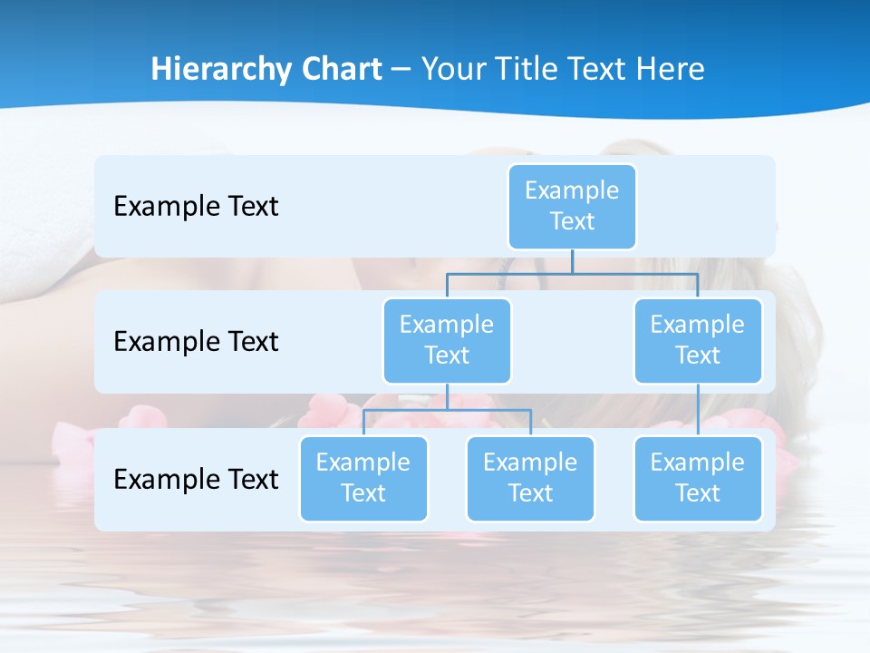 A Beautiful Woman Laying On The Water With Pink Flowers PowerPoint Template