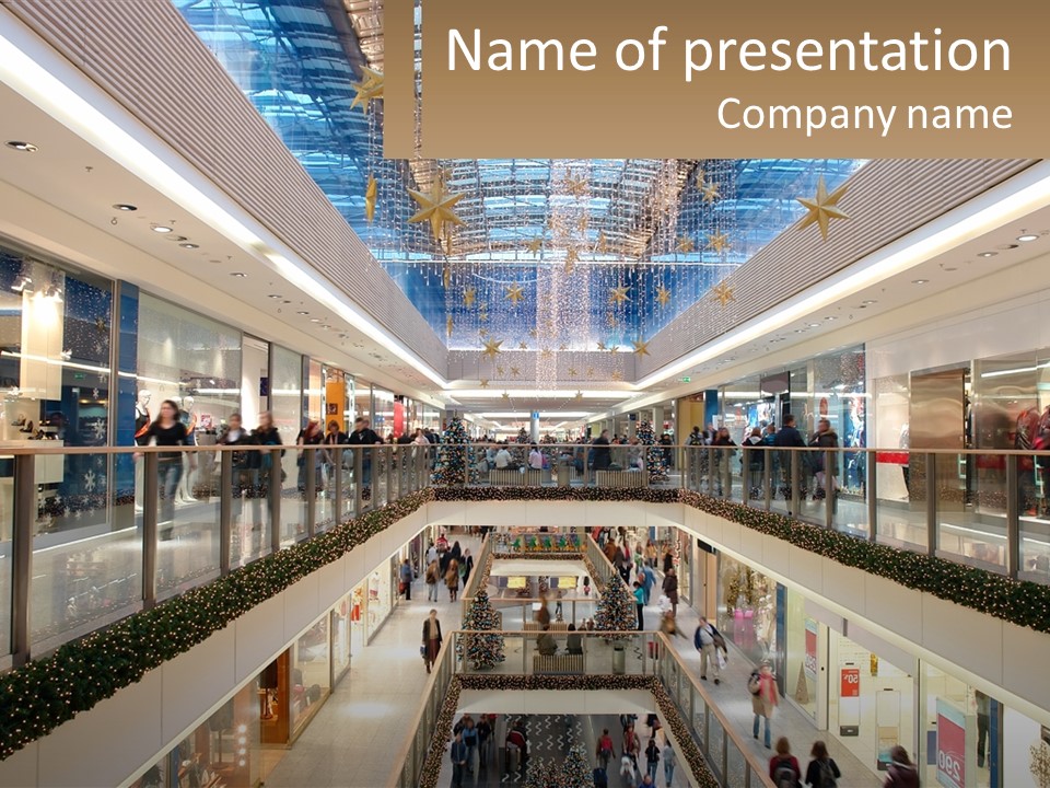 Gallery Store Trade PowerPoint Template