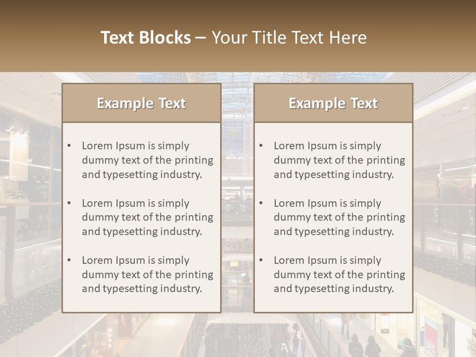 Gallery Store Trade PowerPoint Template