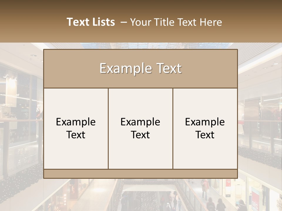 Gallery Store Trade PowerPoint Template