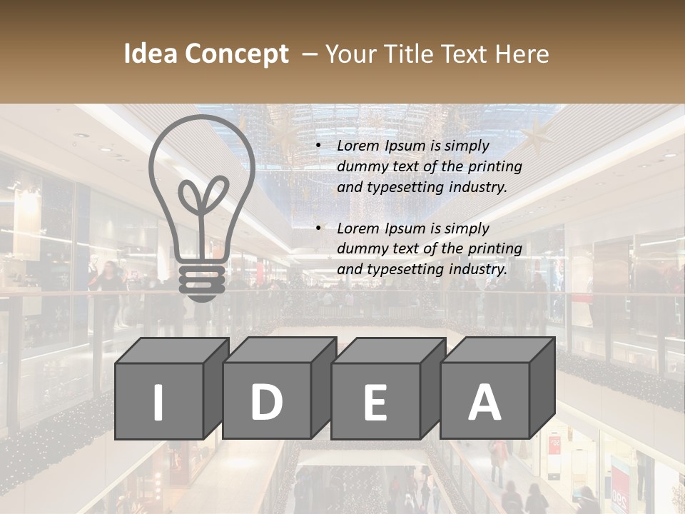 Gallery Store Trade PowerPoint Template