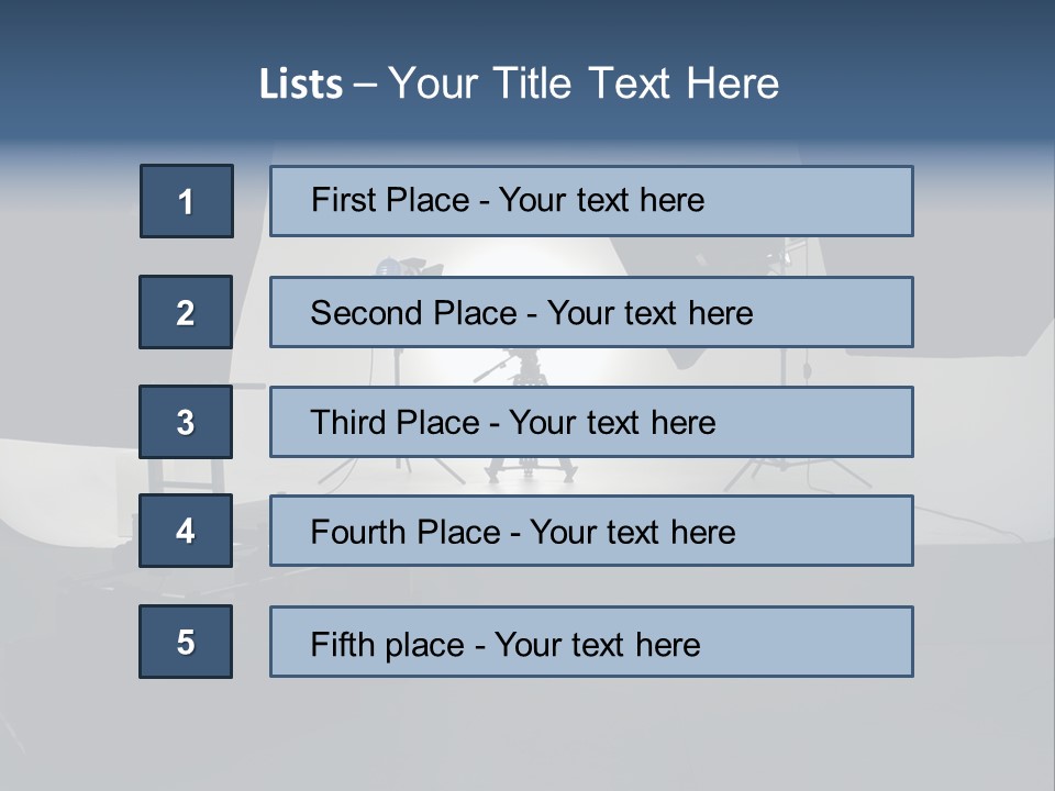 Lamp Exposure Voltage PowerPoint Template
