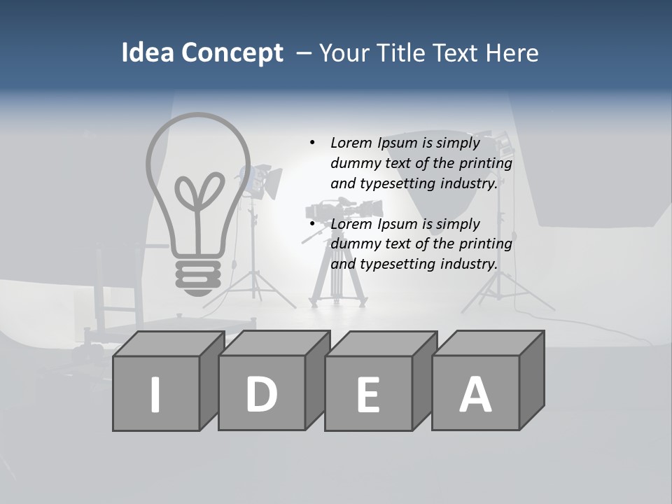 Lamp Exposure Voltage PowerPoint Template