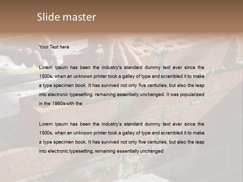 Hand String Leveler PowerPoint Template