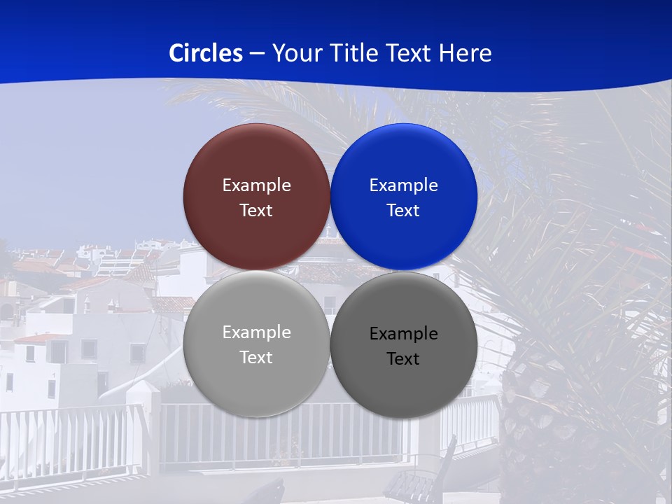 Vacation Sky Tree PowerPoint Template