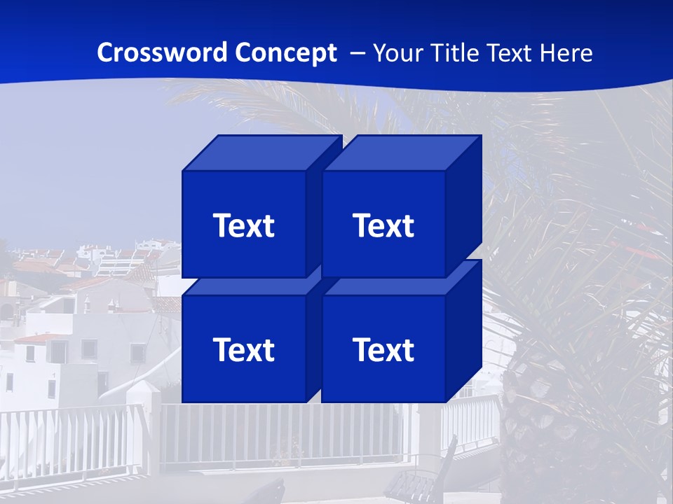 Vacation Sky Tree PowerPoint Template