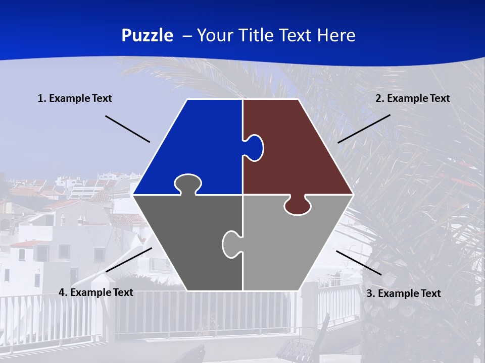 Vacation Sky Tree PowerPoint Template