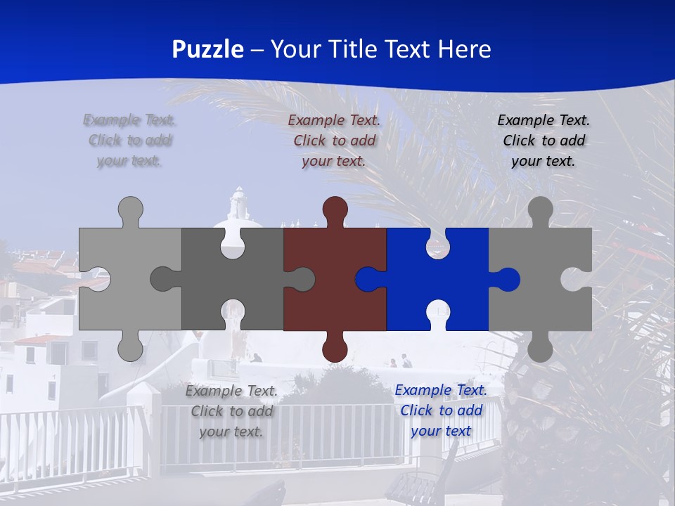 Vacation Sky Tree PowerPoint Template