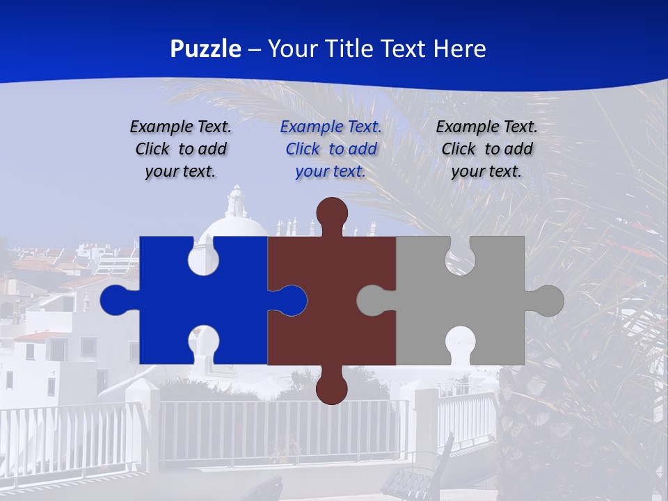 Vacation Sky Tree PowerPoint Template