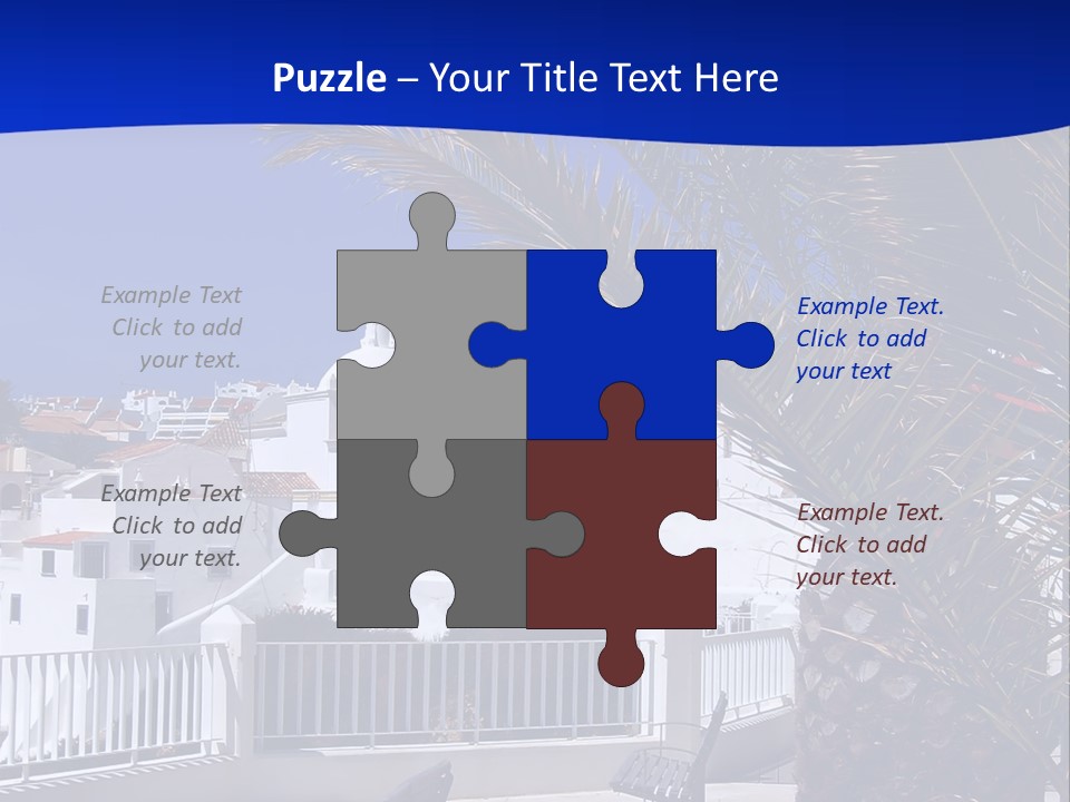 Vacation Sky Tree PowerPoint Template