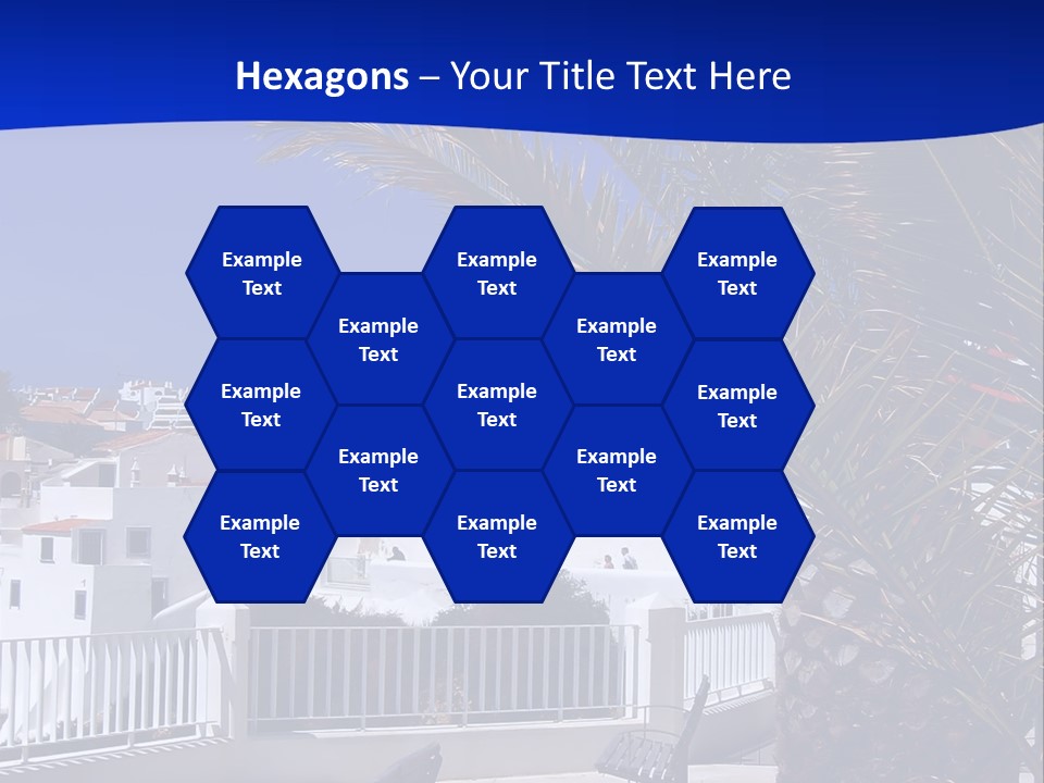 Vacation Sky Tree PowerPoint Template