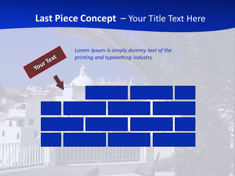 Vacation Sky Tree PowerPoint Template