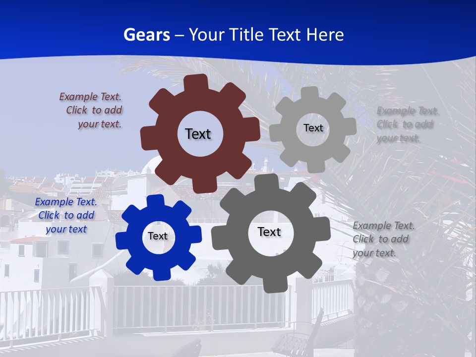 Vacation Sky Tree PowerPoint Template