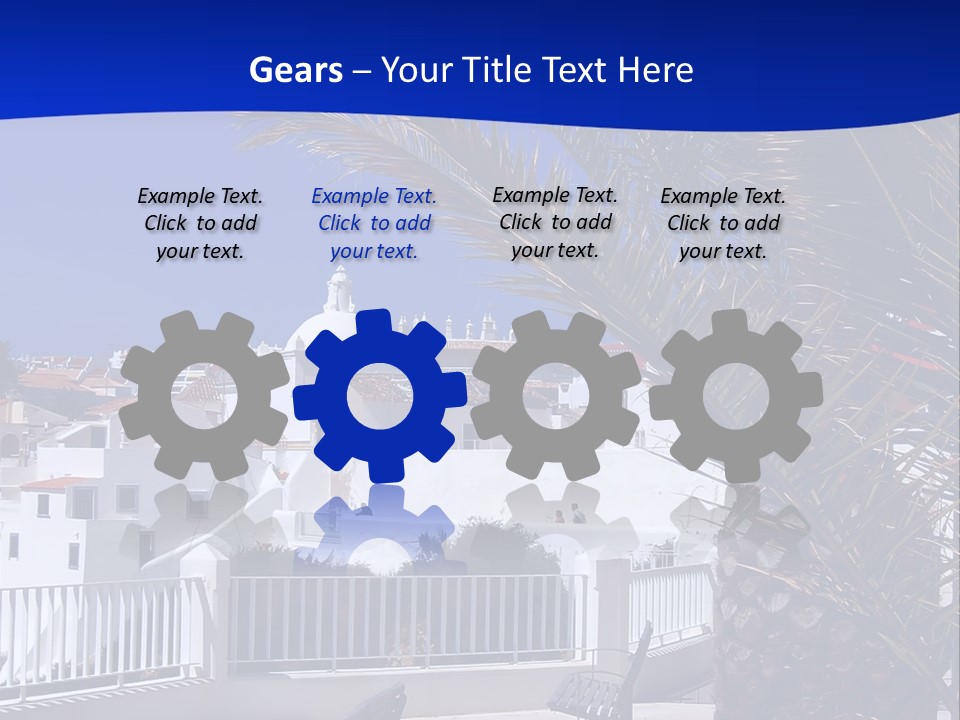 Vacation Sky Tree PowerPoint Template