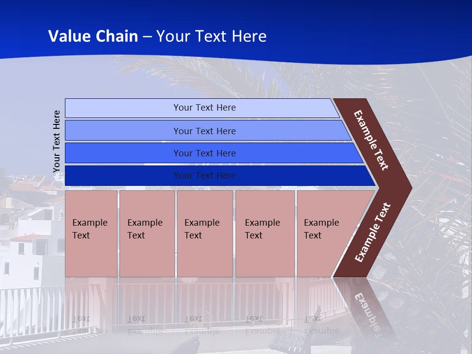 Vacation Sky Tree PowerPoint Template