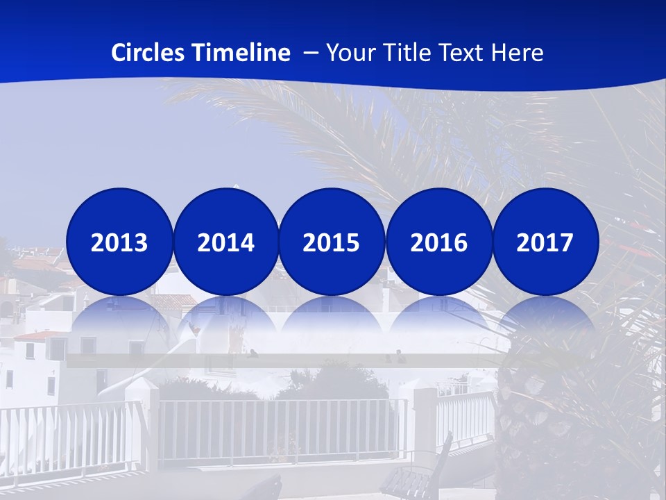 Vacation Sky Tree PowerPoint Template