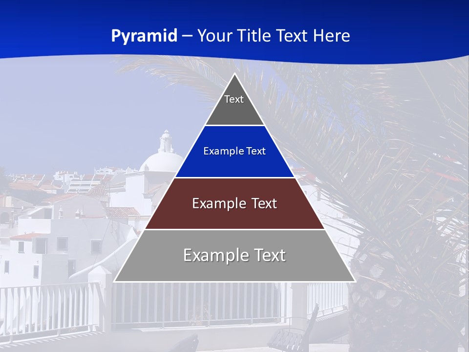 Vacation Sky Tree PowerPoint Template