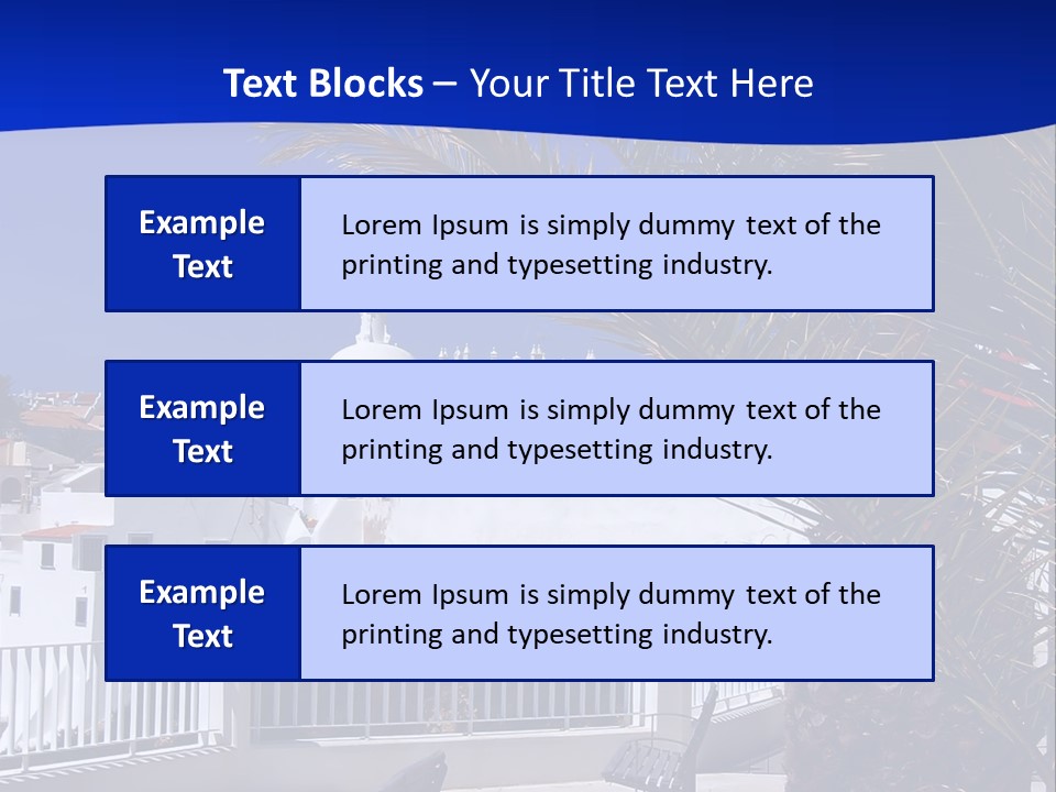 Vacation Sky Tree PowerPoint Template