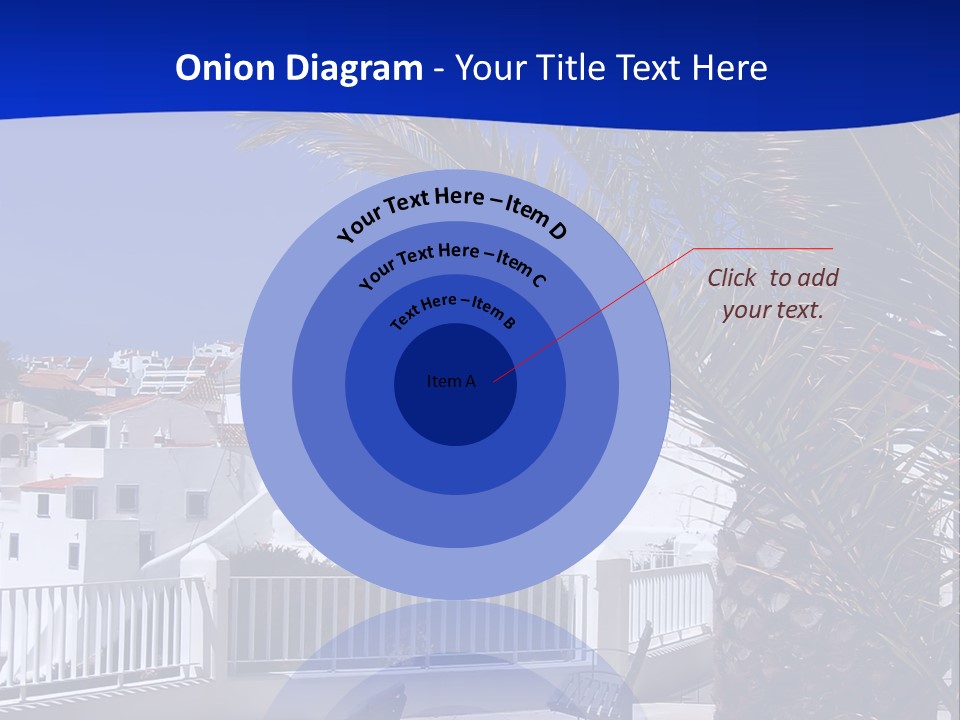 Vacation Sky Tree PowerPoint Template