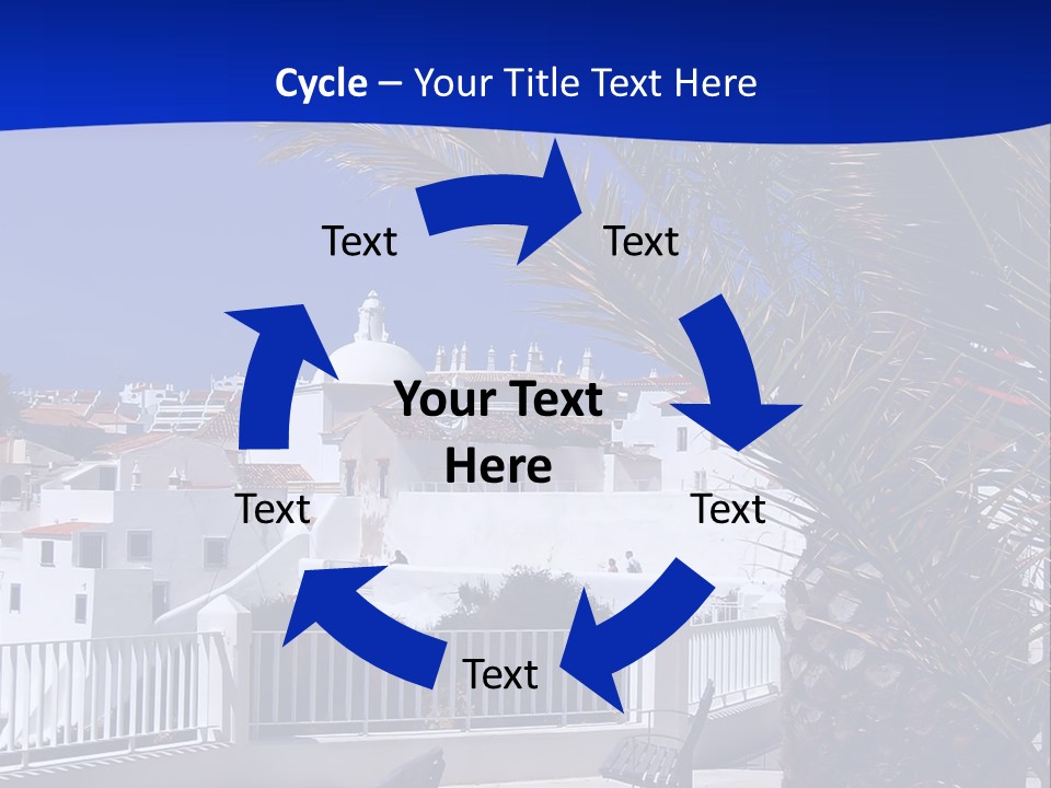 Vacation Sky Tree PowerPoint Template