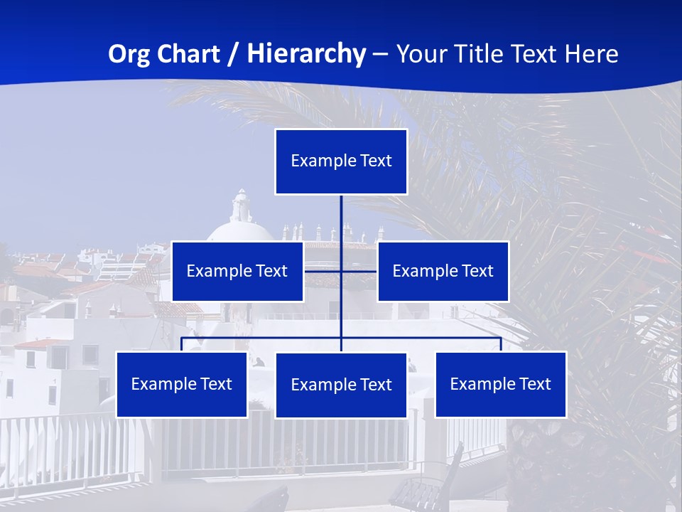 Vacation Sky Tree PowerPoint Template