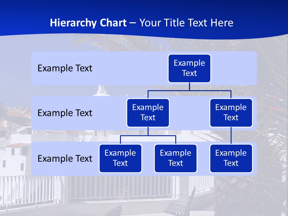 Vacation Sky Tree PowerPoint Template