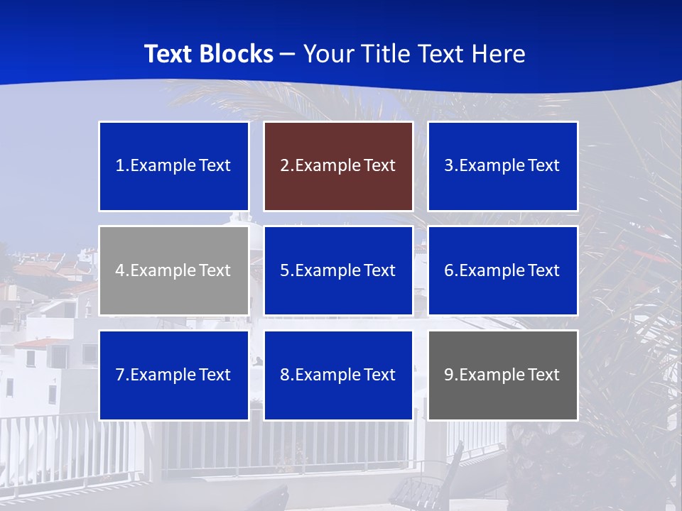 Vacation Sky Tree PowerPoint Template