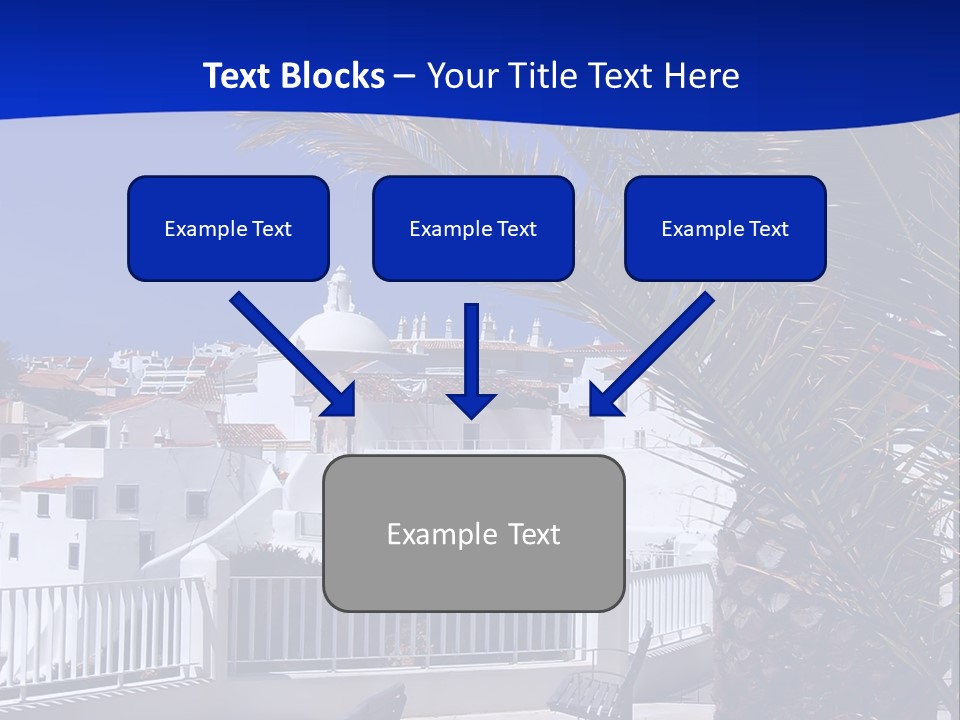 Vacation Sky Tree PowerPoint Template