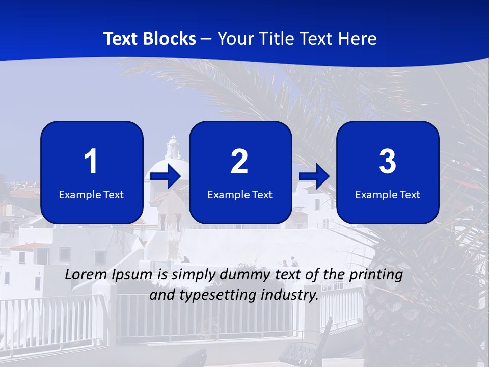 Vacation Sky Tree PowerPoint Template