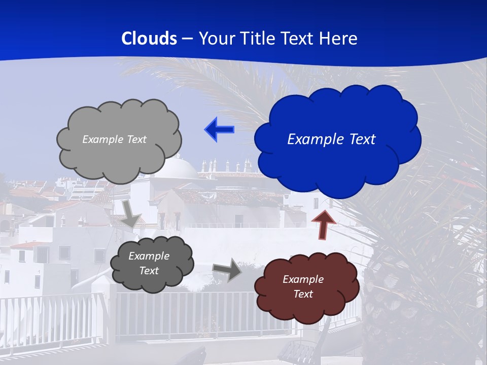 Vacation Sky Tree PowerPoint Template