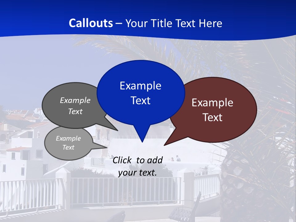 Vacation Sky Tree PowerPoint Template