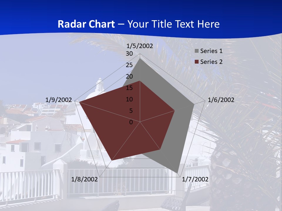 Vacation Sky Tree PowerPoint Template