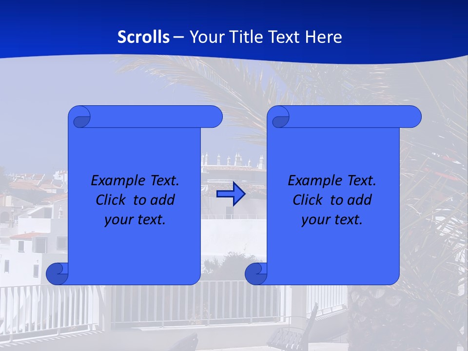 Vacation Sky Tree PowerPoint Template