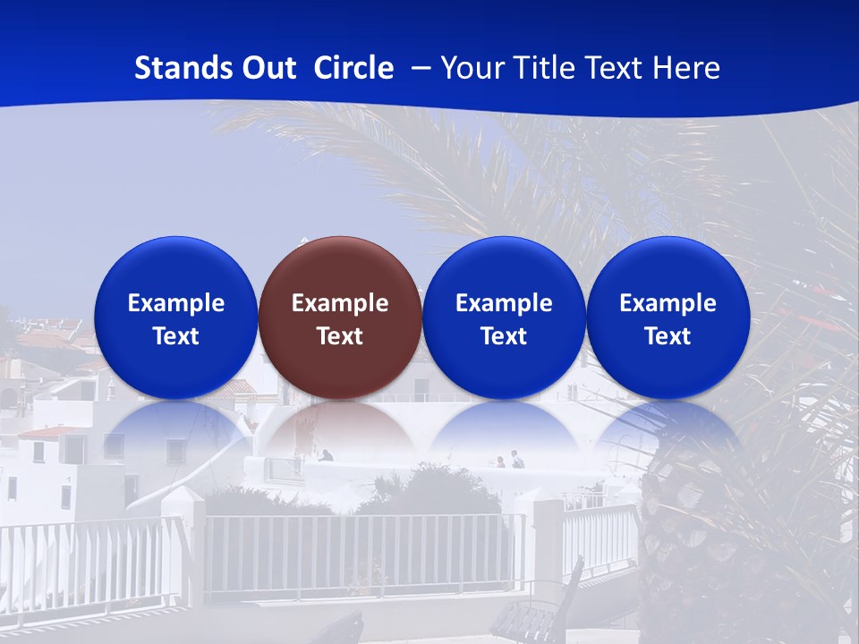 Vacation Sky Tree PowerPoint Template