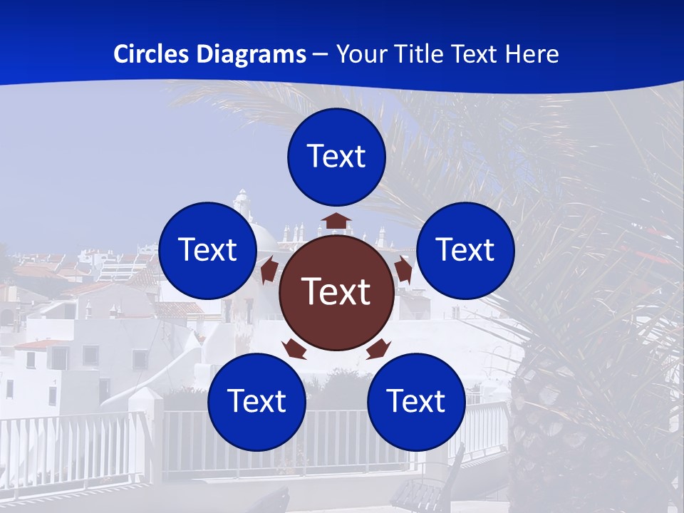 Vacation Sky Tree PowerPoint Template