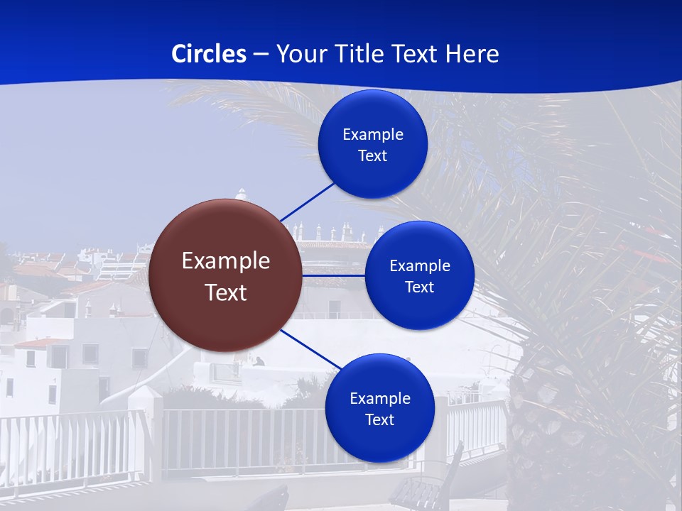 Vacation Sky Tree PowerPoint Template