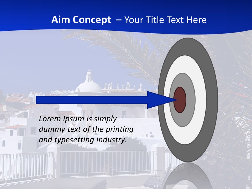 Vacation Sky Tree PowerPoint Template