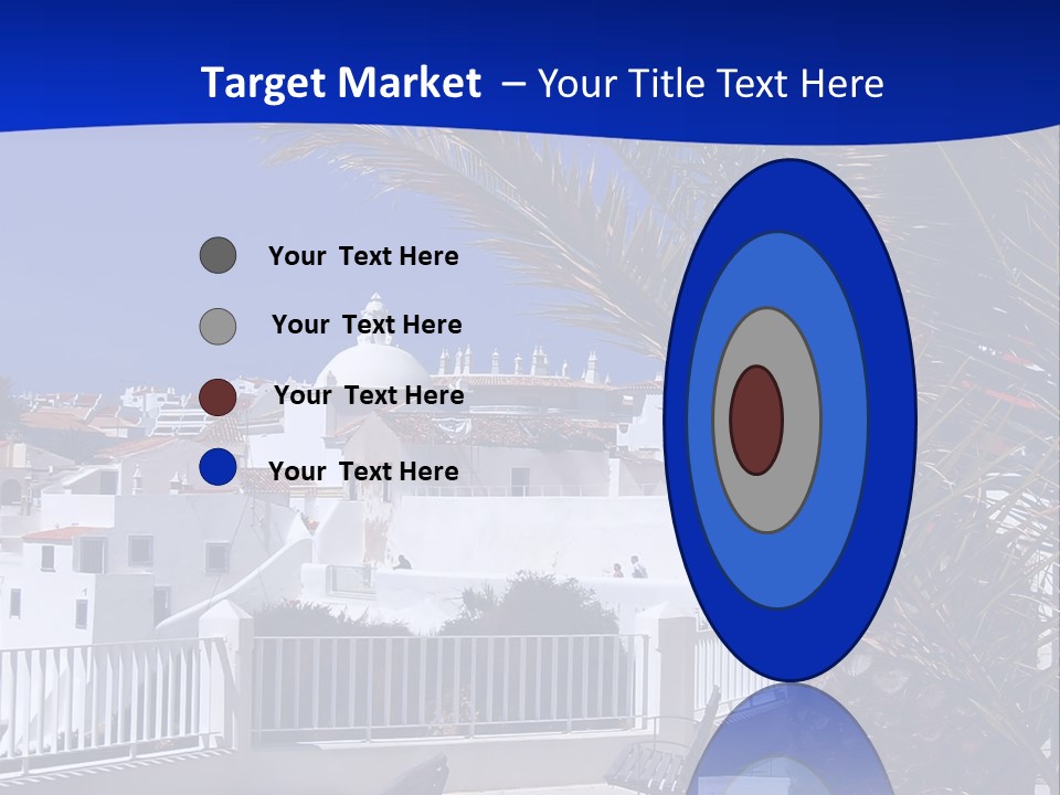 Vacation Sky Tree PowerPoint Template