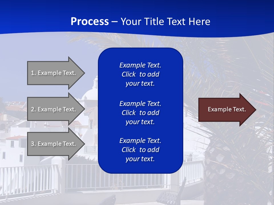 Vacation Sky Tree PowerPoint Template