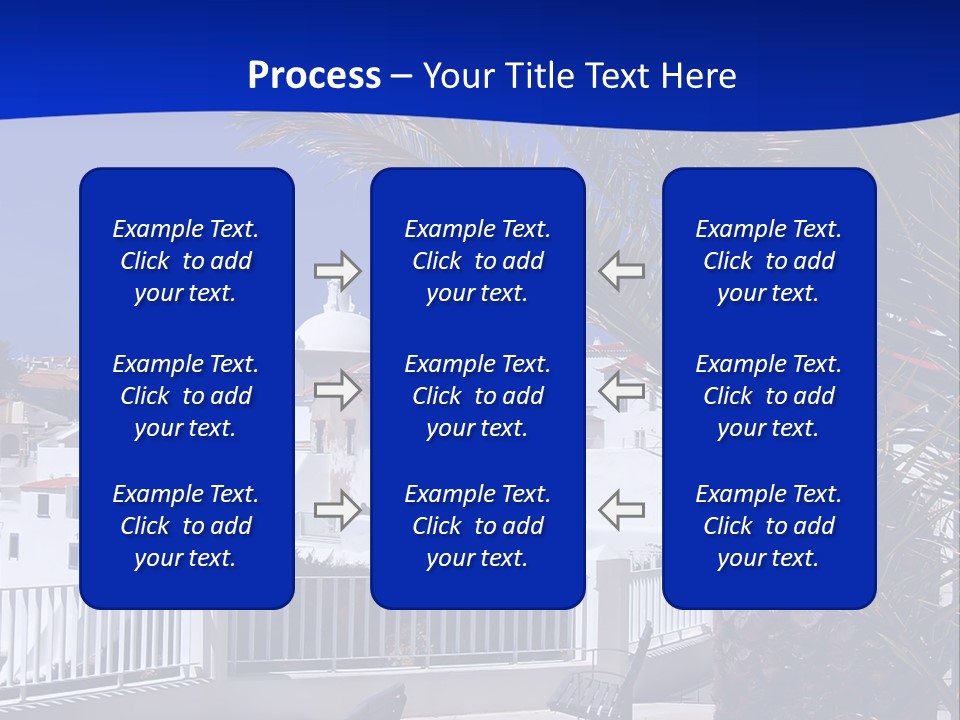 Vacation Sky Tree PowerPoint Template