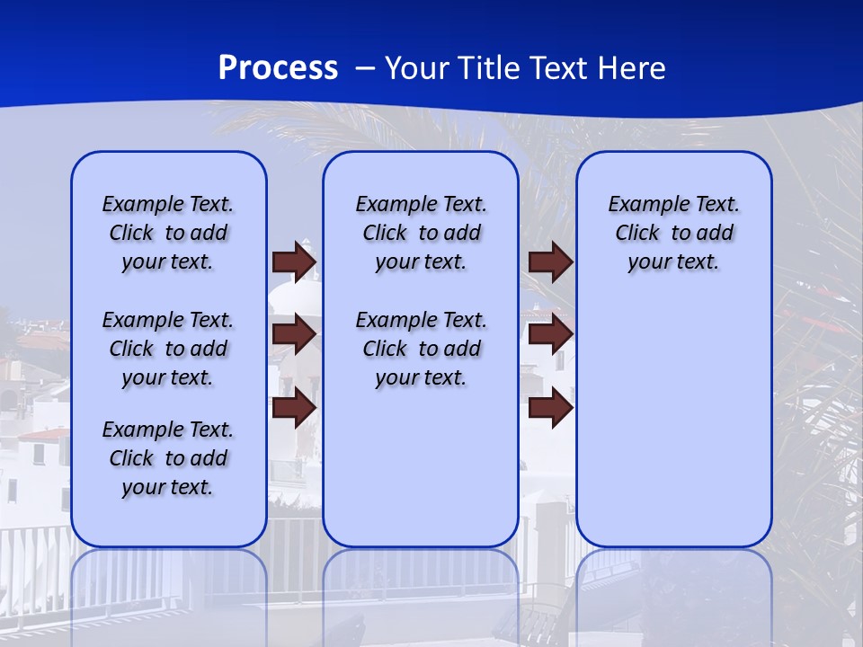Vacation Sky Tree PowerPoint Template
