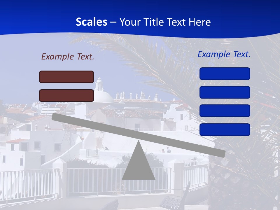 Vacation Sky Tree PowerPoint Template