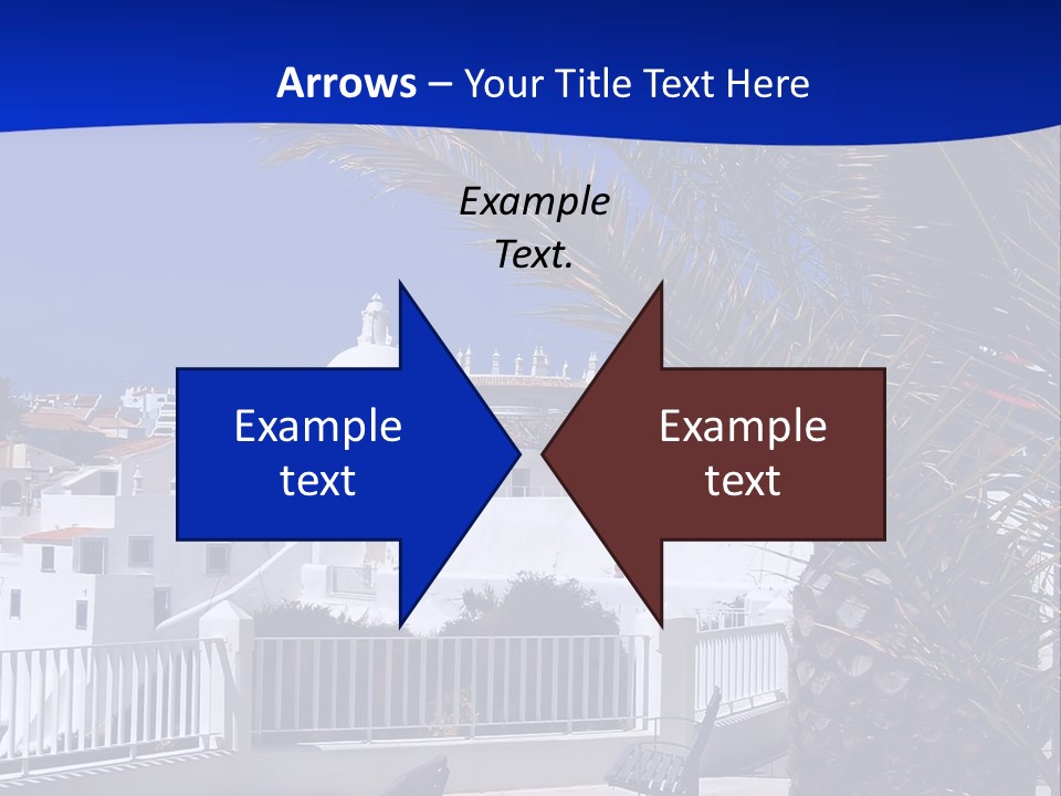 Vacation Sky Tree PowerPoint Template