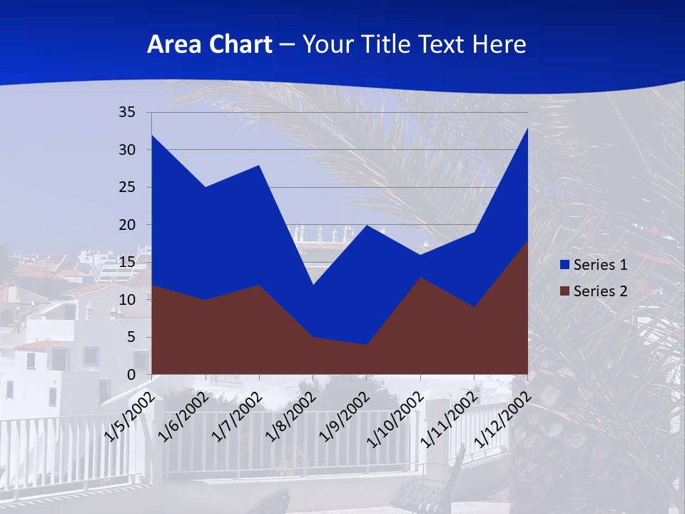 Vacation Sky Tree PowerPoint Template