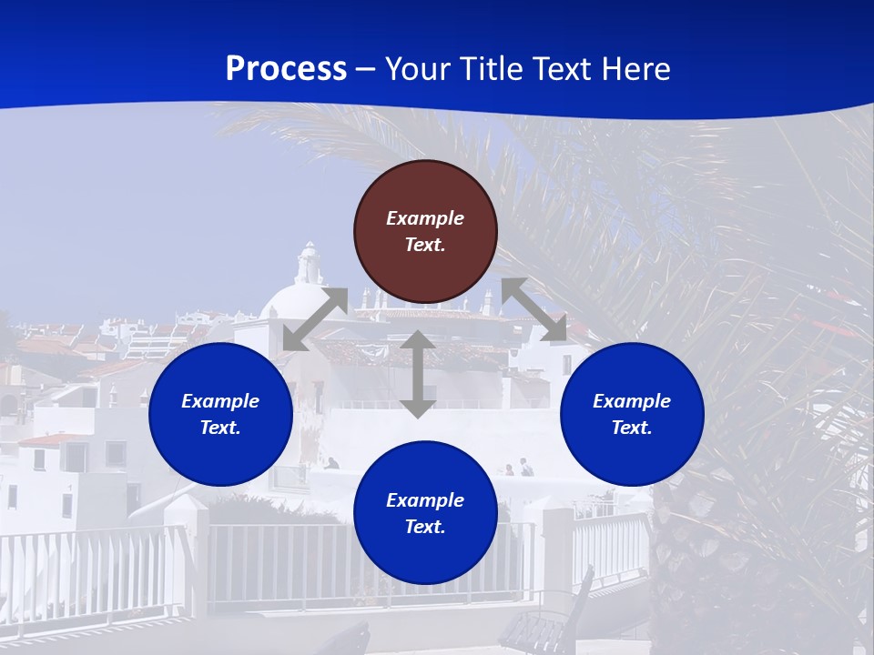Vacation Sky Tree PowerPoint Template